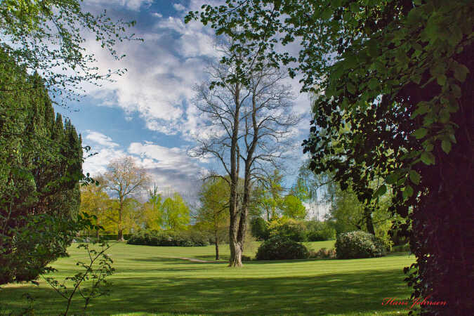 et kik ind i slotshaven