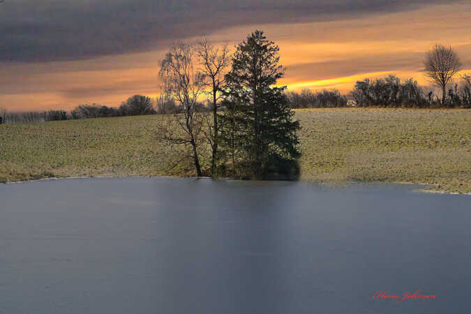 Aften stund på en mark